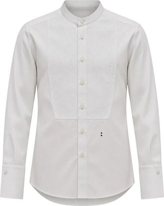 Fendi Slim-fit Poplin Shirt - Dames - Overhemden - Wit - XS - Katoen - Overhemden