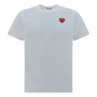Comme Des Gar&ccedil;ons SS25 Heart Emblem T-Shirt White AX-T108-051-2