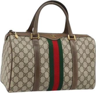 Gucci Pre-owned Handbags, female, Multicolor, Size: ONE SIZE Pre-owned Boston Bag