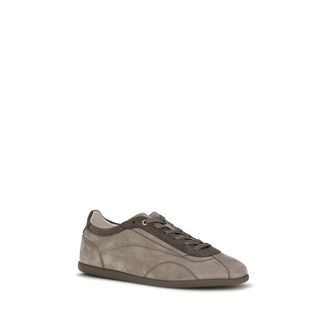 Brunello Cucinelli Nubuck and Suede Sneaker - Gray