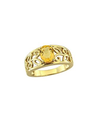Rina Limor Gold Over Silver 1.20 ct. tw. Citrine Filigree Ring