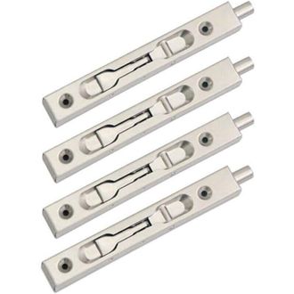 OEM Paquete De 4 (2 Pares) Pestillos Deslizantes Para Cerradura De Puerta Empotrada, Pestillo De Seguridad Oculto Con Palanca, Pestillo Deslizante De Acer