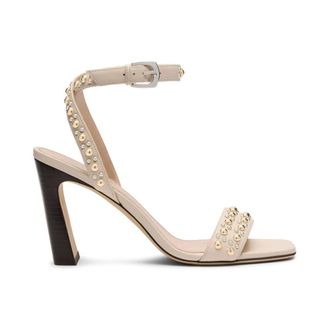 Stuart Weitzman Dames, Schoenen, Beige, Maat: 39 1/2 EU Linnen