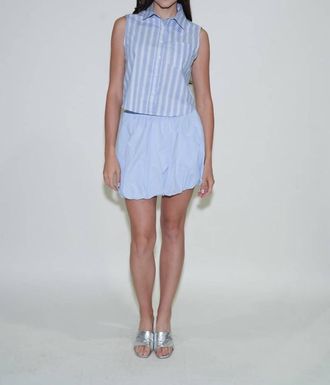 Starkx Bubble Mini Skirt In Light Blue