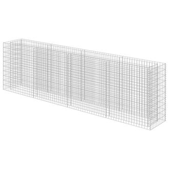 Berkfield Home Gabion Raised Bed Galvanised Steel 360x50x100 cm in Silver | Size: 360 x 50 x 100 cm