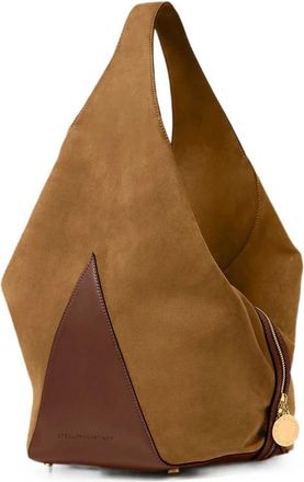 Stella McCartney Tassen, Dames, Bruin, ONE Size, Polyester, Driehoekige Schoudertas