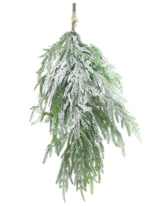 Creative Displays Inc. Frosted Norfolk Pine Teardrop Christmas Swag