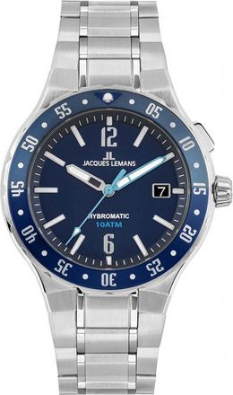 Jacques Lemans 1-2109H Mens Hybromatic Watch - Silver - One Size