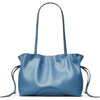 Tory Burch Small Ella Natuura Drawstring Tote in Electric Blue at Nordstrom