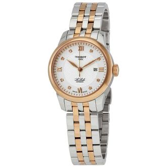 Tissot Le Locle Automatic Diamond Silver Dial Ladies Watch T006.207.22.036.00