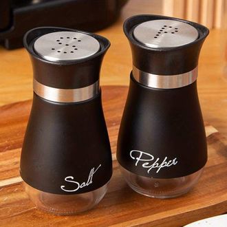 OEM Juego De Salero Y Pimentero Recargables, Botes Para Especias - Recipientes Para El Hogar, Restaurante Y Picnic - Accesorio De Cocina De 100 Ml - Crezu