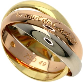 Cartier Yellow Gold (18K) White Gold (18K) Band Ring (Pre-Owned)