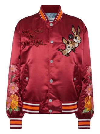 Philipp Plein Satijnen bomberjack - Rood