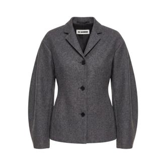 Jil Sander Jassen, Dames, Grijs, L, Giacca
