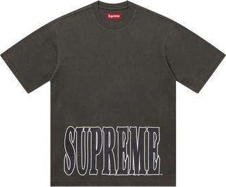 SUPREME Cracked Stretch Short-Sleeve T-Shirt Black FW25KN88-BLACK