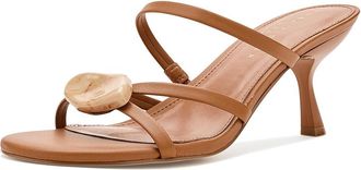 Marc Fisher Natesa Womens Dress Sandals Medium Brown Leather : 7.5 M