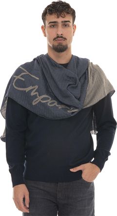 Emporio Armani Sciarpa pashmina Blu Emporio Armani Uomo