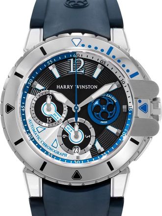 Harry Winston Pre-owned Harry Winston Project Z Ocean Chronograph Automatic Black Dial Mens Watch 410-MCA44WZ