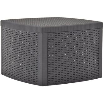 vidaXL Tavolino di Servizio Colore Caff&egrave; 54x54x36,5 cm in Plastica - Vidaxl