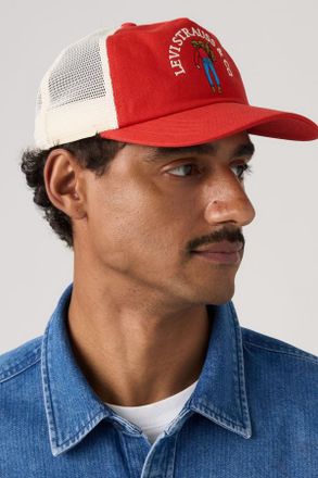 Levi's Saddleman Trucker Cap - Hombre - One Size - Red / Urban Red