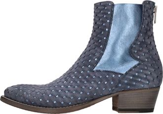 Pantanetti Gali-Shiny Filetti - Dames - Cowboylaarzen - Blauw - 40 EU - Leer - Schoenen