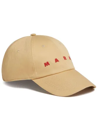 Marni Cappello da baseball con ricamo logo - Marrone