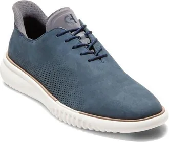 Cole Haan 2.ZER&Oslash;GRAND EVO Laser Quick On Derby in Navy Blazer Nubuck/castlerock at Nordstrom, Size 11.5