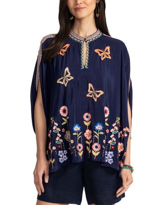 Johnny Was Nuria Silk Poncho