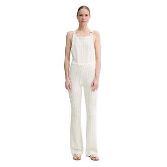 Sessun Dames, Jumpsuits & Playsuits, Beige, Maat: XS Katoen