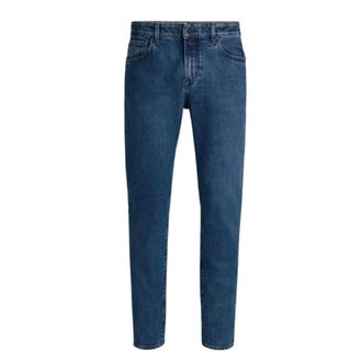 HUGO BOSS Heren, Jeans, Blauw, Maat: W33 Katoen
