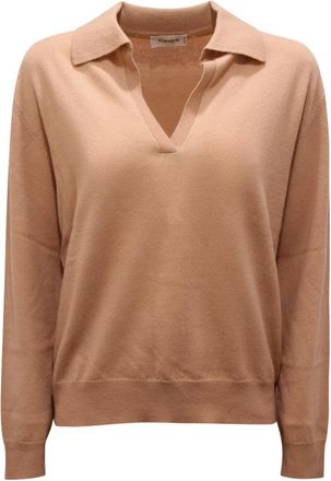 KANGRA Dames, Tops, Beige, Maat: L Wol