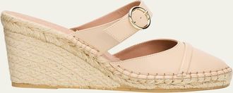 Malone Souliers 70mm Farah Leather Espadrille Wedges