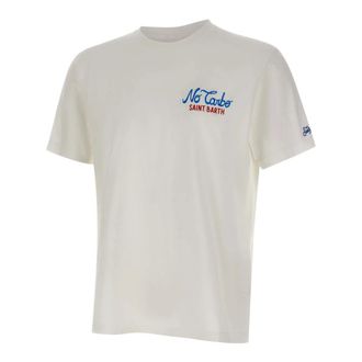 MC2 Saint Barth T-Shirts, male, White, Size: L Portland No Carbo T-shirt