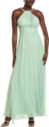 Eliza J Folded Embellished Neck Strap Gown