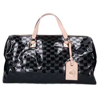 Michael Kors Black Patent Leather Boston Bag (Pre-Owned)