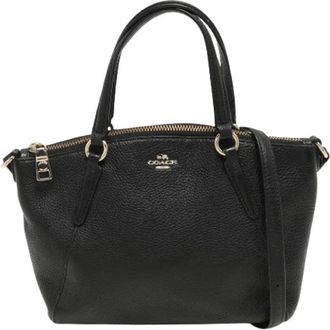Coach Pre-owned Handbags, female, Black, Size: ONE SIZE Pre-owned Mini Kelsey Satchel