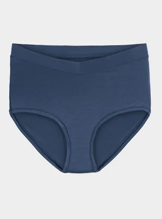 Miiyu Womens Stretchy V high-waist classic Hipster Panties TENCEL TM modal