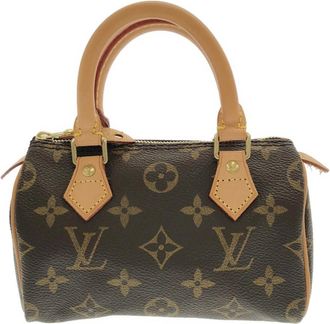 Louis Vuitton Monogram Marron Coated Canvas Boston Bag (Pre-Owned)
