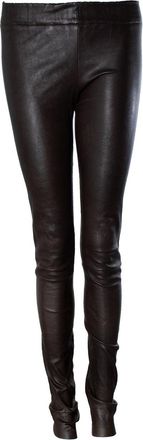 Sylvie Schimmel dark brown suede leggings