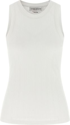 Victoria Beckham Rib Tank Tops White