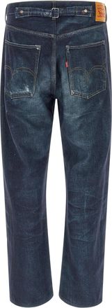 Junya Watanabe Mens Blue Linen Jeans Denim Clothing