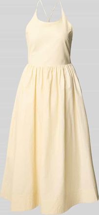 Suncoo Midikleid mit Eingrifftaschen Modell COVER in GELB, Gr&ouml;&szlig;e XS