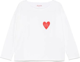 Juvia T-shirt in misto cotone - Bianco