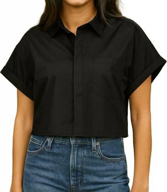 Bishop + Young Sporty Poplin Shirt In Black