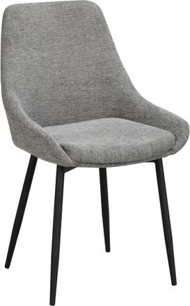 Rowico Design-Stuhl Sina - Strukturstoff Grau