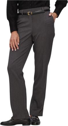 Object Object, Broeken, Dames, Grijs, XS, Leer, Objlisa MW Straight Pant Noos