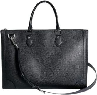 Louis Vuitton Pre-owned Tote Bags, male, Black, Size: ONE SIZE Pre-owned Slim Briefcase