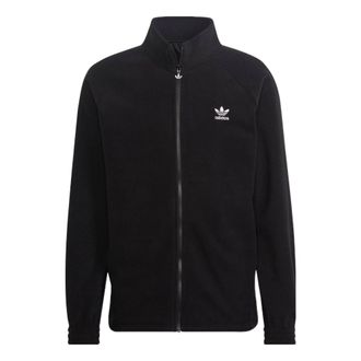 adidas Adicolor Classics Trefoil Teddy Fleece Jacket Asia Sizing Black HK7295