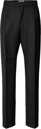 HUGO BOSS Slim Fit Wol Zwart Broek - Peter - Heren - Straight fit broeken - Zwart - XL - Wol - Broeken
