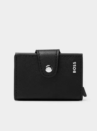 BOSS Mens Secrid recycled-leather card holder